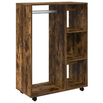 vidaXL Armario Madera Contrachapada Color Roble Ahumado 80x40x110 Cm Vidaxl
