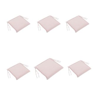 ED&Egrave;N JARD&Iacute; Pack 6 cojines para sillones de exterior repelente al agua rosa