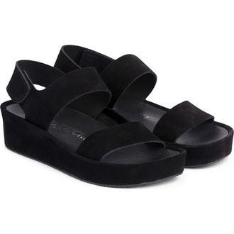 Pedro Garcia Lacey Platform Slingback Sandal in Black Castoro at Nordstrom, Size 9.5Us