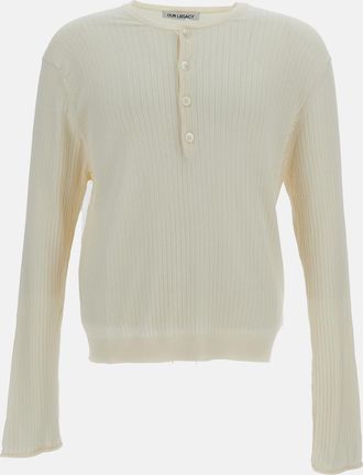 Our Legacy Maglia In Cotone Fine Henley