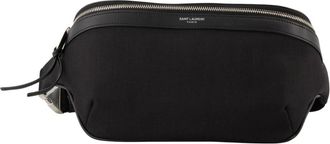 Saint Laurent Belt Bags, male, Black, Size: ONE SIZE Nylon Waist Bag for Men
