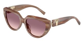 Tiffany & Co. TF4238U 84358D Womens Sunglasses Brown Size 55