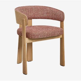 Sklum Silla De Comedor En Madera De Roble Y Tapizada Olea Sklum