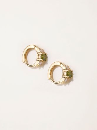 Fat Face FatFace Gem Huggie Earrings in Gold Tone