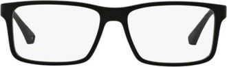 Emporio Armani Demo Rectangular Mens Eyeglasses EA3038 5063 56