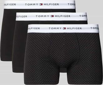 Tommy Hilfiger Trunks aus Baumwoll-Mix im 3er-Pack in Black, Gr&ouml;&szlig;e XXL
