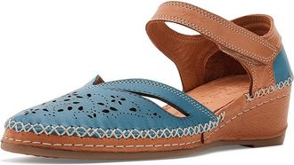 Spring Step Ezlyn Womens Dress Flat Shoes Denim : EU 42 (US Womens 10.5-11) M, Leather