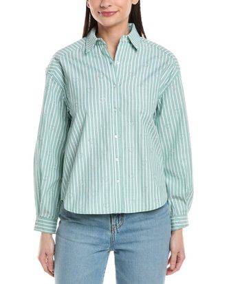 Nanette Lepore Rhinestone Hearts Shirt