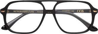 Retro Superfuture Numero 152 Optical Frame - unisex - Brillen - Zwart - 55 MM - Accessoires