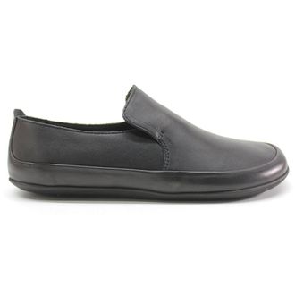 Vivobarefoot Opanka II Leather Womens Slip On Shoes - Obsidian - Size:UK 3.5