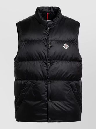 Moncler high collar padded sleeveless jacket