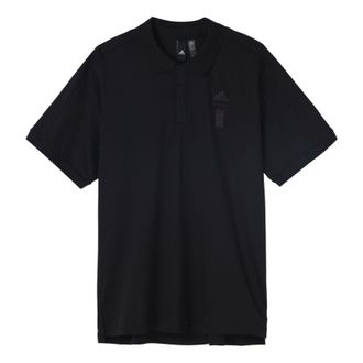 adidas Wuji Premium Short Polo Shirts Black IA8107