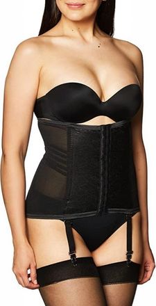 Rago Waist Trainer Girdle with Garters Firm Shaping in Black at Nordstrom, Size X-Small