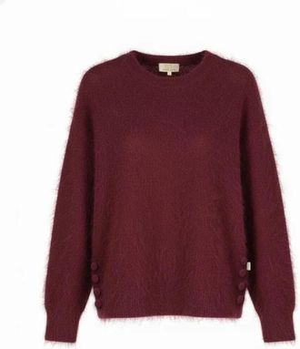 Cycleur de Luxe Espresso Trui - Dames - Ronde hals truien - Rood - L - Truien & Vesten