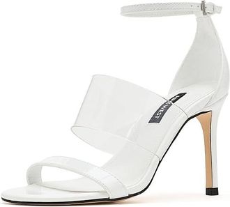 Nine West Vallie Womens Dress Sandals Clear/White Patent : 9.5 M, Synthetic