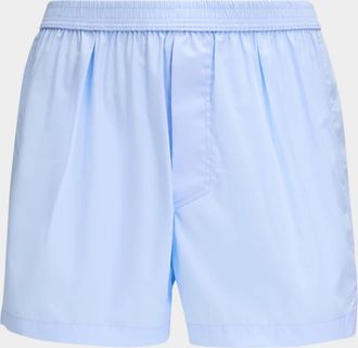 Tom Ford Men & apos;s Cotton Woven Solid Boxer Shorts
