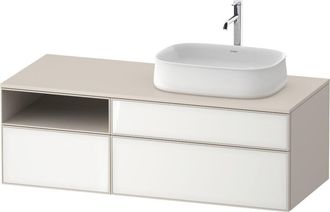 Duravit Duravit - Lavabo Consola Zencha, 1300x550mm, 2 Extra&iacute;bles, 1 Caj&oacute;n