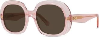 Loewe Anagram Zonnebril - Dames - Zonnebrillen - Roze - 54 MM - Accessoires