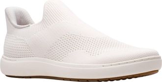Clarks Womens Nalle Step, White Knit, 6 Wide