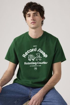 Levi's Camiseta estampada con fit holgado - Hombre - XL - Verde / Swap Eden