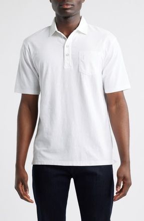 Johnnie-O Coastal Wash Original Pocket Polo in White at Nordstrom, Size Xx-Large