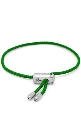 Nialaya Green Adjustable Lock String Bracelet at Nordstrom