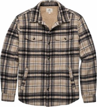 Surfside Supply Mens Skip Sherpa Line Shirt Jacket In Chinchilla