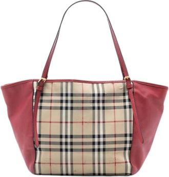 Burberry Pre-owned Tote Bags, female, Multicolor, Size: ONE SIZE Pre-owned Canterbury Tote