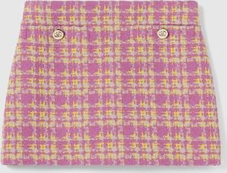 Gucci Wool Boucl&eacute; Skirt, Purple, Ready-to-wear