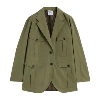 Aspesi Light Jackets, female, Green, Size: XS Giacca Cavalletta