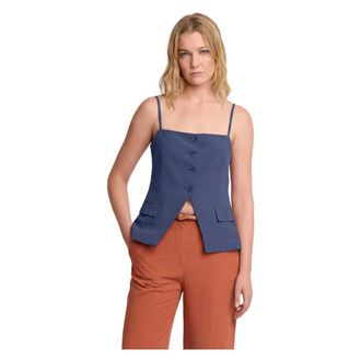 Kocca Sleeveless Tops, female, Blue, Size: XS Menna Top