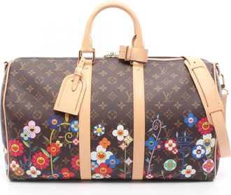 Louis Vuitton Brown Multi-Color Coated Canvas Leather Boston Bag (Pre-Owned)