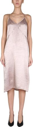 Dsquared2 Onderjurk Jurk - Dames - Feestkleedjes - Beige - M - Kleedjes