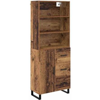 vidaXL Aparador Alto Con Caj&oacute;n Madera Vieja 69,5 X 34 X 180 Cm Vidaxl
