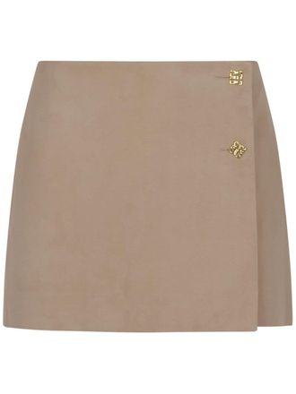 Givenchy Leren mini-rok - Beige