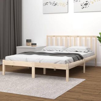 vidaXL Vidaxl - Estructura De Cama Sin Colch&oacute;n Madera Maciza De Pino 200x200 Cm