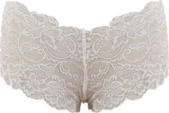 Generic Pantie High Knicker Thong Lingerie Underwear Waist G String Lace Brief Sexy Girl Sparkly Tights for Women Pack White