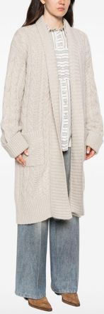 Ermanno Scervino Cable-Knit Cardigan - Beige
