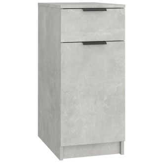 vidaXL Vidaxl - Armario De Escritorio Madera Contrachapada Gris 33,5x50x75 Cm
