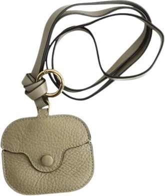 Chlo&eacute; Pre-owned Accessories, female, Green, Size: ONE SIZE Pre-owned Pochette Airpods