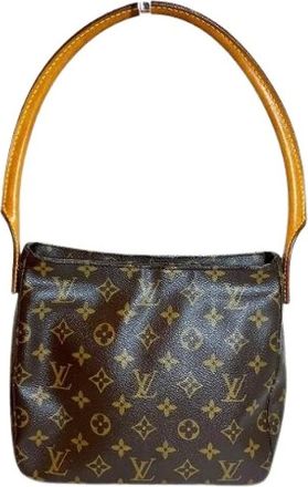 Louis Vuitton Pre-owned Handbags, female, Brown, Size: ONE SIZE Pre-owned Looping MM Monogram Shoulder Bag