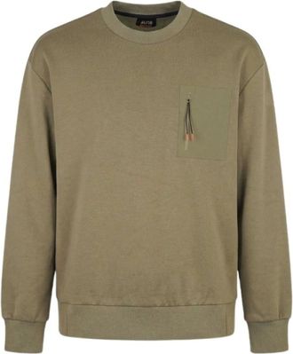 Suns Sweatshirt met ronde hals - Heren - Sweatshirts & Hoodies - Groen - Maat: L Poliester