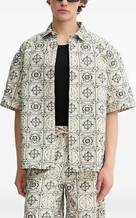 Les Deux Camicia con ricamo - Toni neutri