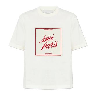 Ami T-Shirts, male, Beige, Size: S Printed T-shirt