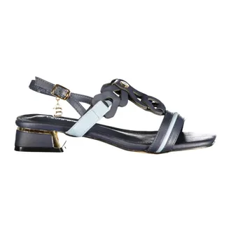 Laura Biagiotti Sandal with adjustable ankle strap - female - Laura Biagiotti - High Heel Sandals - Blue - 5 UK - Shoes