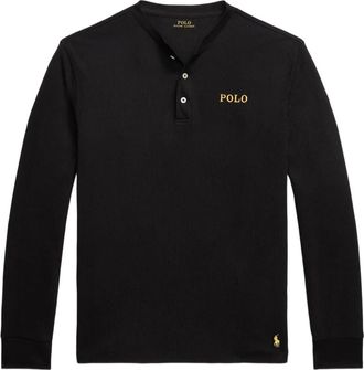 Polo Ralph Lauren Top Henley da notte - Nero