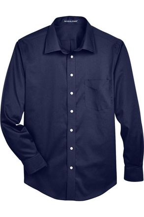 Devon & Jones Crown Collection Tall Solid Stretch Twill Woven Dress Shirt