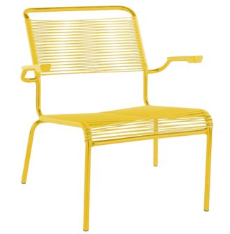 Schubiger M&ouml;bel Spaghetti-Lounger S&auml;ntis mit Armlehnen