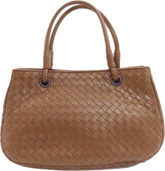 Bottega Veneta Brown Leather Tote Bag (Pre-Owned)