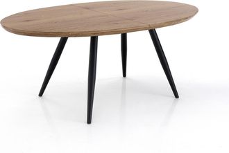 Oresteluchetta Mesa Extensible Efecto Madera Acabado Roble Cm. Al.75xp.93xl.160